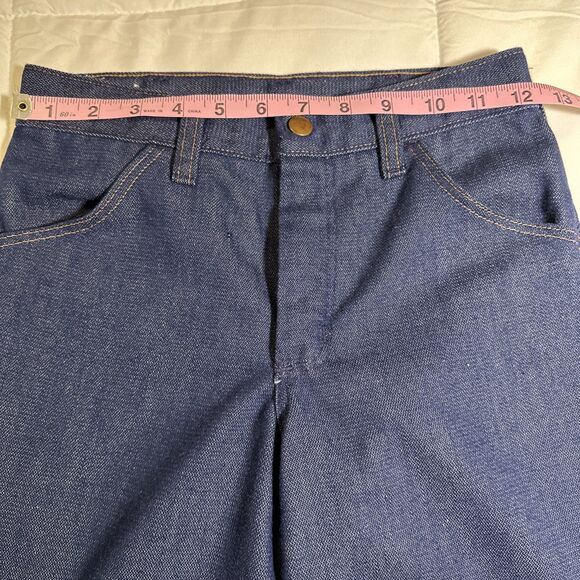 vintage wrangler boot flare jeans student size 27x34 deadstock 70s USA made - Picture 9 of 12